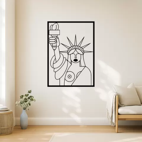 The Statue of Liberty The Statue Of Liberty Dress Wall Art Framed