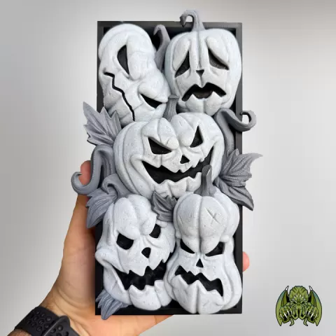 Pumpkins Booknook [PreColored BOOK NOOK] Halloween by Booknook of Madness