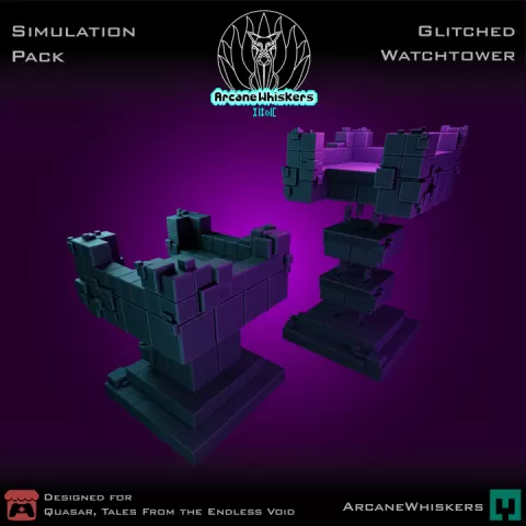 Glitched modular watchtower by Arcane Whiskers