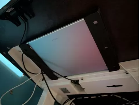 Macbook under desk mount