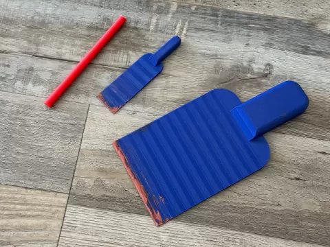 Bondo Filler Spreader with Handles & Applicator
