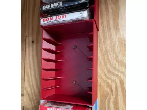 wall mount cassette tape holder