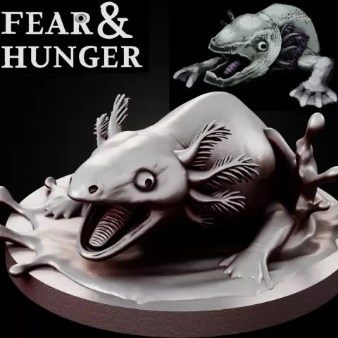 SALMONSNAKE Fear and Hunger tabletop D&D RPG miniature figurine – scale STL Fan Art
