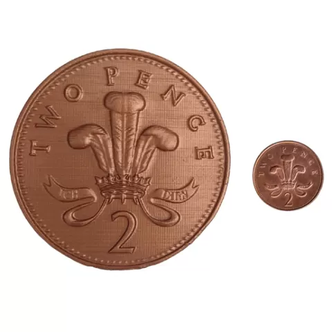Two Pence (3x Scale)