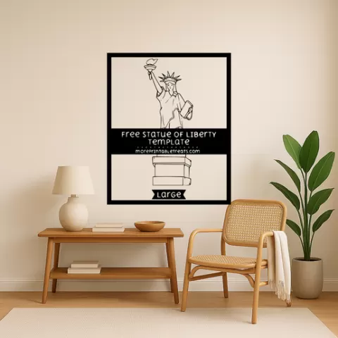 The Statue of Liberty The Statue Of Liberty Pillar Wall Art Framed