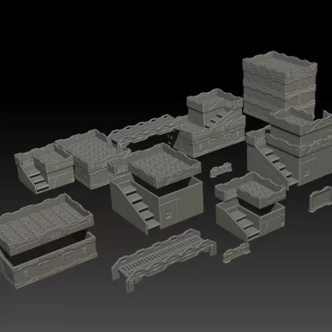 Nesting SciFi Terrain (Infinity)