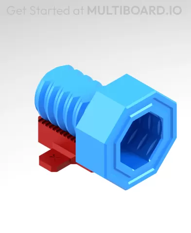20 mm Mid Thread - Mid Hole Head - Small Thread Hole - Bolt (Supported)