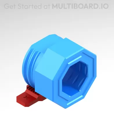 9 mm Large Thread Shanked - Mid Hole Head - Bolt (Supported)