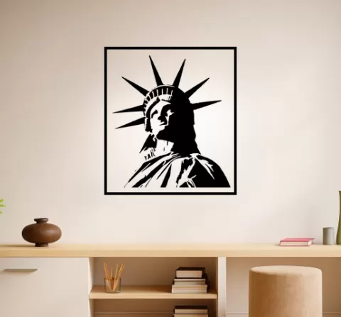 The Statue of Liberty The Statue Of Liberty Liberty Island Wall Art Framed