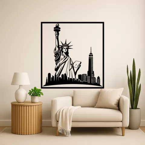 The Statue of Liberty The Statue Of Liberty Liberty Island Wall Art Framed