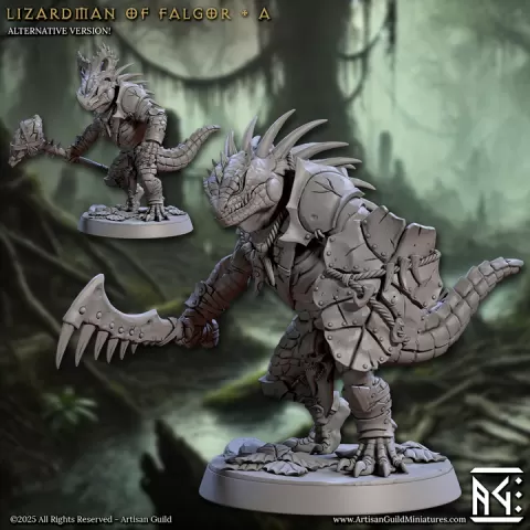 Lizardman of Falgor - A (Lizardmen of Falgor's Swamp) by Artisan Guild