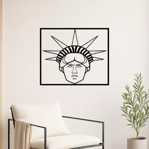 The Statue of Liberty The Statue Of Liberty Head Wall Art Framed