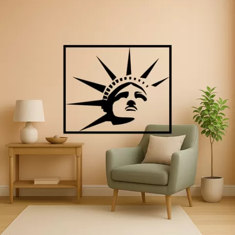 The Statue of Liberty The Statue Of Liberty Head Wall Art Framed