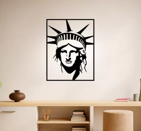 The Statue of Liberty The Statue Of Liberty Head Wall Art Framed