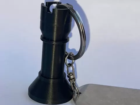 Chess Rook Keychain | Print-in-Place | No Supports