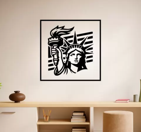 The Statue of Liberty The Statue Of Liberty Freedom Torch Wall Art Framed