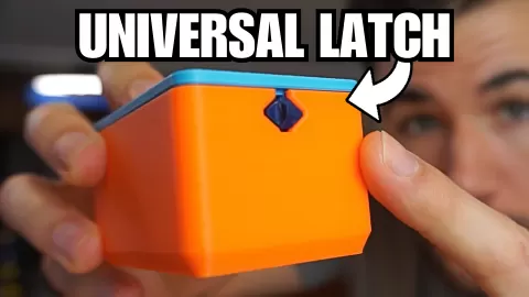 Universal 3D-Printable Spring Latch Mechanism (No Supports, Fully Modular)
