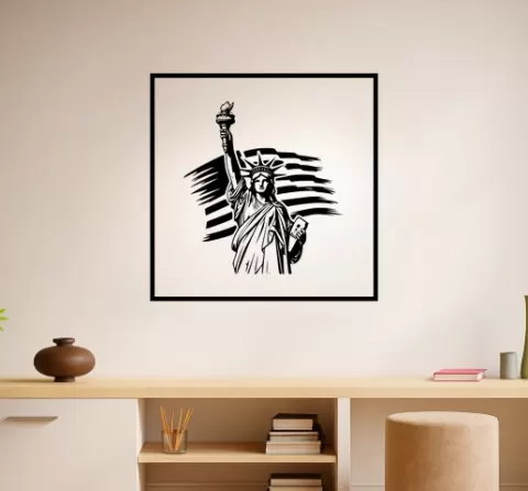 The Statue of Liberty The Statue Of Liberty Freedom Torch Wall Art Framed