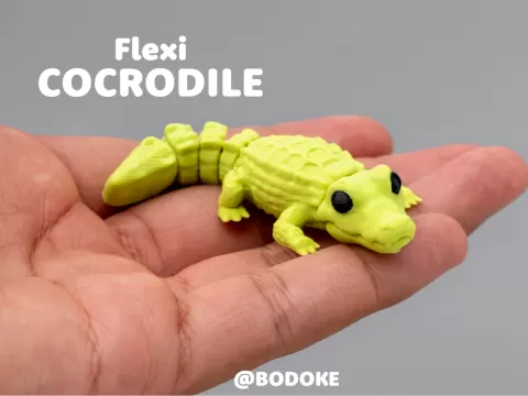 Flexible Crocodile Realistic - Articulated