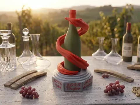 Expandable Blind Tastings Wine Tasting Trophy
