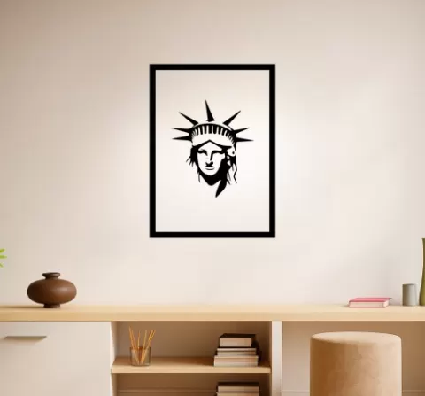 The Statue of Liberty The Statue Of Liberty Dress Wall Art Framed