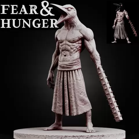 CROW MAULER FEAR AND HUNGER TABLETOP D&D RPG miniature figurine – scale STL Fan Art