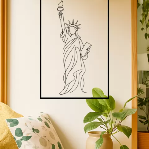 The Statue of Liberty The Statue Of Liberty Crown Wall Art Framed