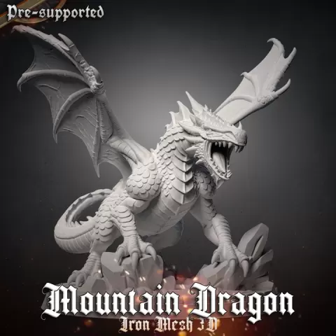 Mountain Dragon by Iron-Mesh-3D