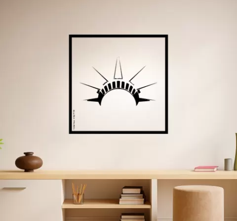 The Statue of Liberty The Statue Of Liberty Crown Wall Art Framed