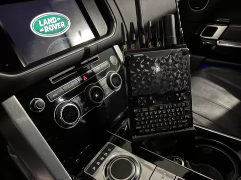 uConsole Cup Holder Wardriving Stand.