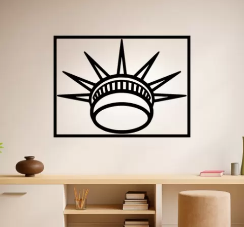 The Statue of Liberty The Statue Of Liberty Crown Wall Art Framed