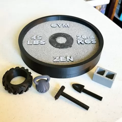 Gym Zen Garden - Gym and Weight Themed Zen Garden