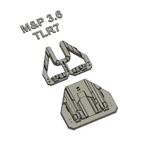 Smith & Wesson M&P 3.6" TLR-7 Split Holster Mold