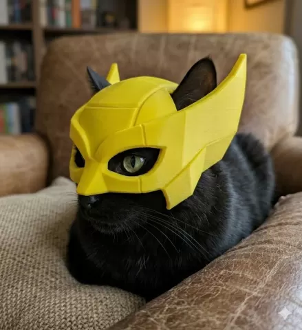 Wolverine style cat helmet