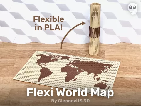 Flexi World Map (flexible world map)