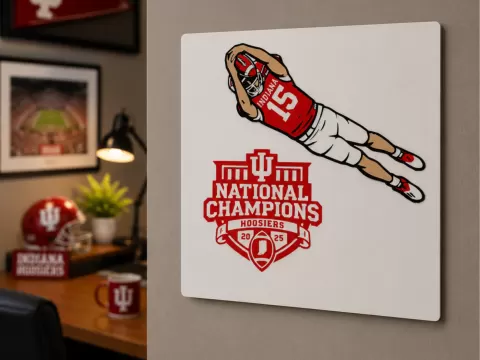 Indiana University 2025 CFB Championship Display
