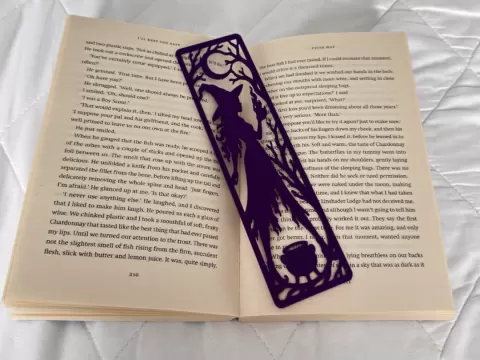 Witch Bookmark – Openwork Silhouette