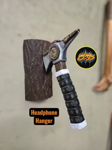 Christmas Axe Headphone Hanger