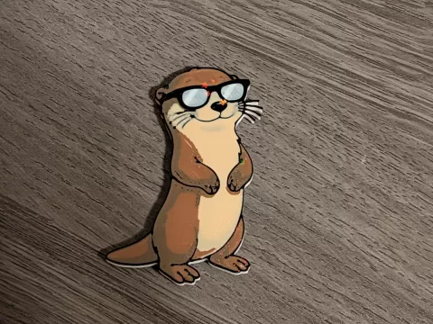 Otter wearing sunglasses