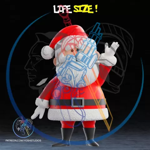 Life Size Santa 3D Printer STL file
