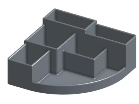 Modern Corner Desk Organiser