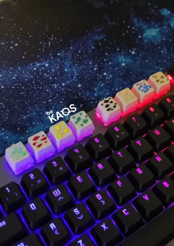 Minecraft Keycaps Ores