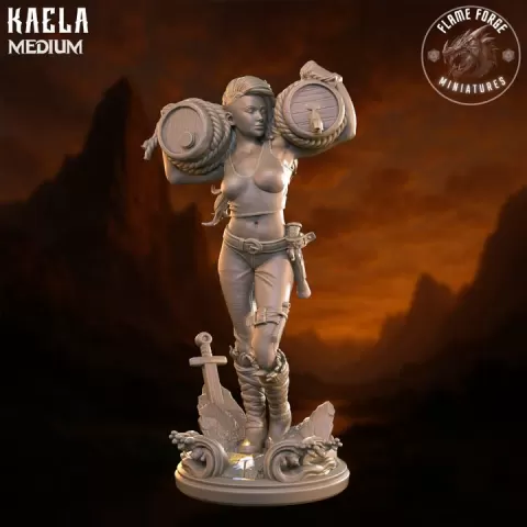 Kaela Ironbrew - medium by Flame Forge Miniatures