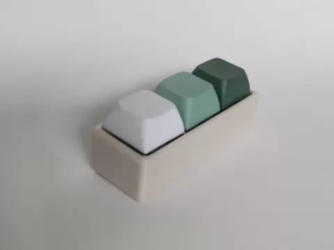 Keyboard 3 Slot Clicker Keychain