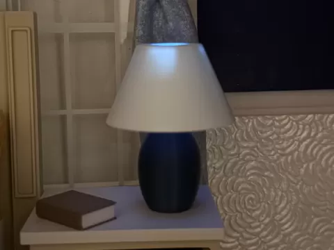 Working Dollhouse Lamp 1:12 Scale