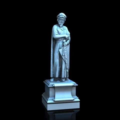 Merchantman Statue - Medieval Town Set by Adrian