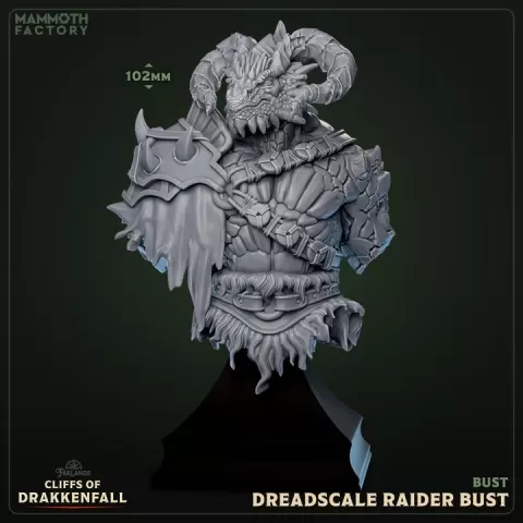 Dreadscale Raider Bust by Mammoth Factory