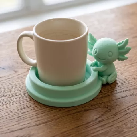 Cute Axolotl Mug Coaster 🦎