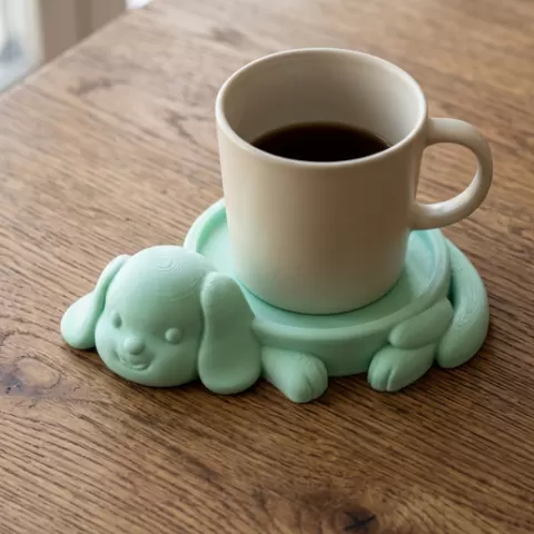 Sleeping Dog Mug Coaster 🐶
