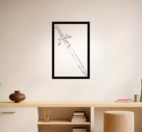 The Legend of Zelda's Master Sword The Legend Of Zeldas Master Sword The Fierce Deity Wall Art Framed